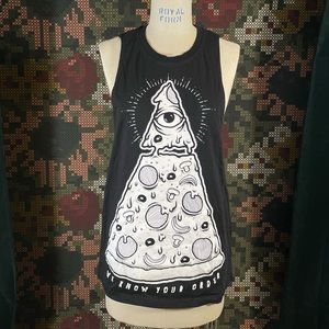 Killstar We Know Your Order pizza tank